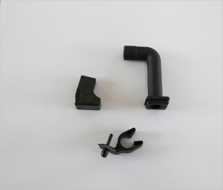 减震块、通风软管、软管支架